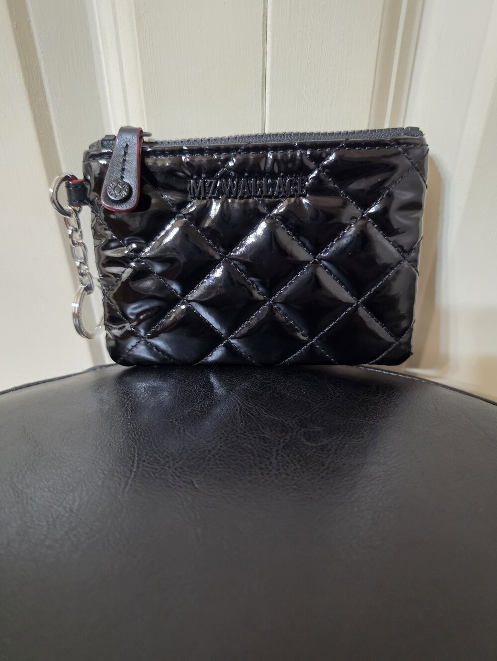MZ Wallace Key Fob Pouch/Color: Black Lacquer - Picture 2 of 5
